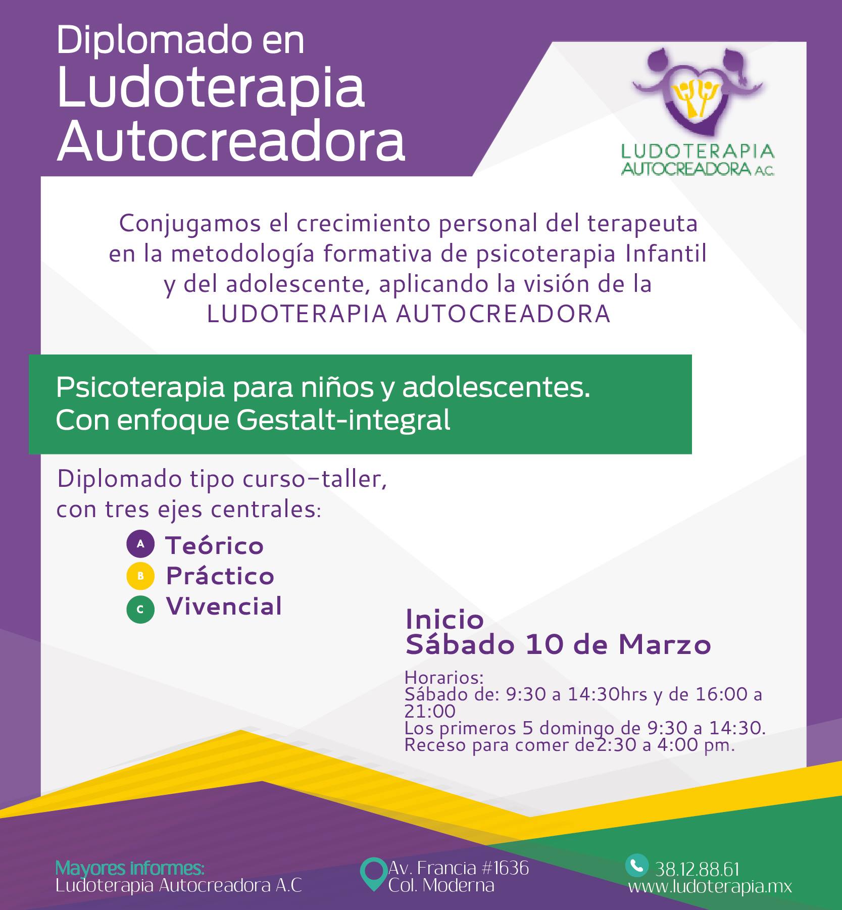 Diplomado en Psicoterapia Infantil y del Adolescente 2018A